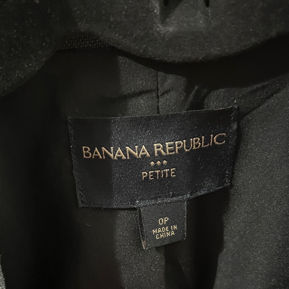 Banana Republic Classic Black Petite Blazer